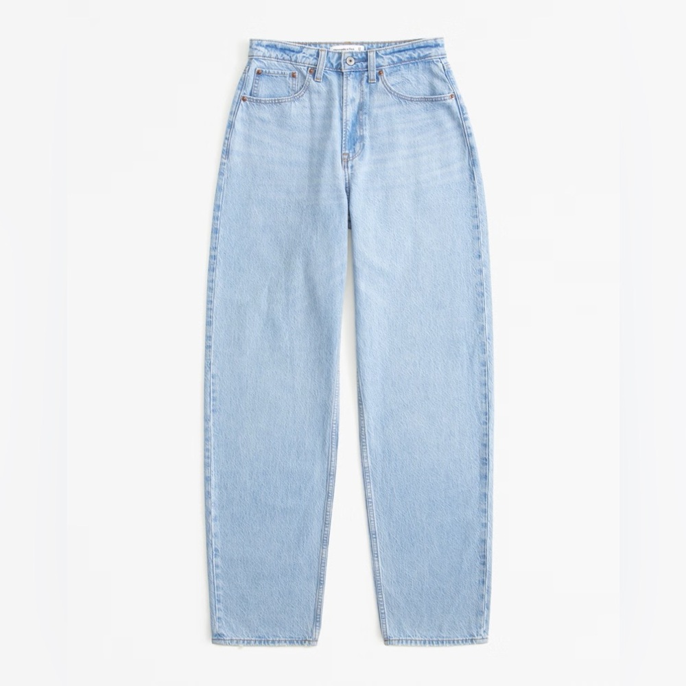 Abercrombie High Rise Tapered Loose Jean